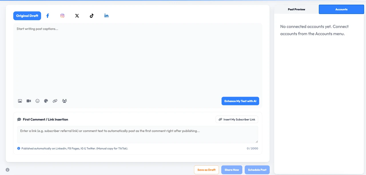 PostAutoPilot enterprise event campaign in the publishing flow